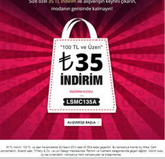  LİDYANA da 35TL İNDİRİM