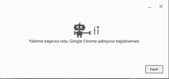  Google Chrome Yüklenmiyor