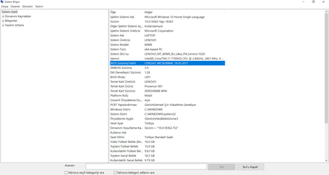 Lenovo Legion Y520 Kullanıcı Platformu