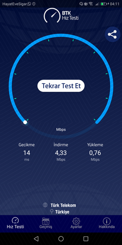 İnternet Hızım Nasıl? 