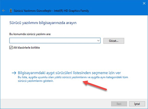 İntel Ekran Kartı Güncelleme Sorunu Çok ÖNEMLİ