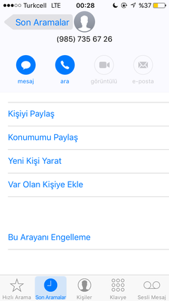 iOS 10 da numarası olmayan mesajı engelleme [ÇÖZÜMÜ]