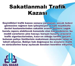 TRAFİK KAZASI SONUCU PARA