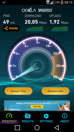 MOBİL İNTERNET HIZ TESTLERI PAYLAŞIMI [ANA KONU]