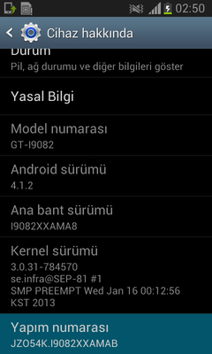  Galaxy Grand Duos GT - I9082 CWM yükleme ve Root Yapma