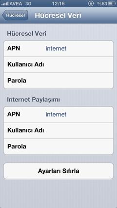  iOS6 - Kişisel erişim noktası aniden kayboldu