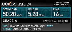  50Mbit superonline ping sorunu