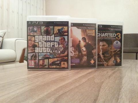 GTA V, THE LAST OF US, UNCHARTED 3