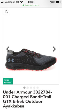 Under Armour Charged BanditTrail GTX - 514,46₺ - 42-42,5-43 / Boyner