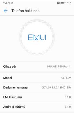 Huawei P20 Pro Sürüm Düşürme (Downgrade)