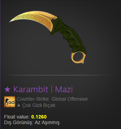  SATILDI !  Karambit | Lore MW