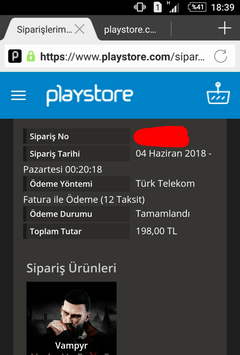 [SONUÇLANDI] PLAYSTORE.COM ÖN SİPARİŞ SORUNU