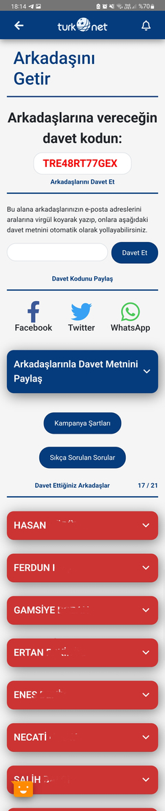 Turk.net Davetiye Paylaşım Konusu