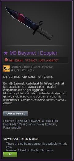  SATILIK M9 DOPPLER (FN) + KARAMBİT KATLİAM (FN)