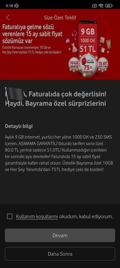 Uyumlu 9GB paketi hakkında?