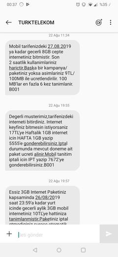 Türk Telekom Mobil Veri Kullanım Rezilliği
