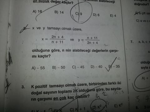 Mat1:Temel Kavramlar Sorular -ISC-