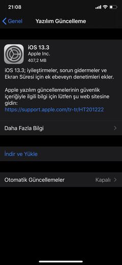 iOS - iPadOS 13 [ANA KONU] - FİNAL 13.7