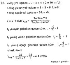 Ortalama hız ve ortalama sürat