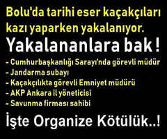 Akp Bolu'da organize define aradı.