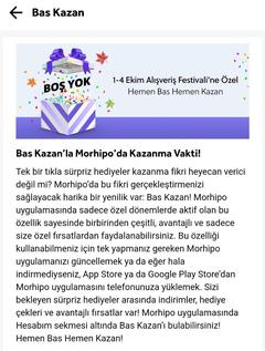 Morhipo bas kazan başlıyor.