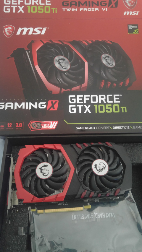 MSİ GTX 1050 Tİ Gaming X 4 GB 900TL
