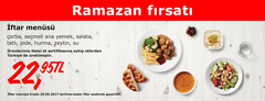 IKEA İFTAR MENÜSÜ 2018 - 14.95TL