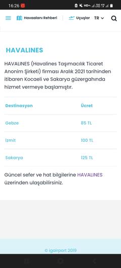 Türk Telekom Prime İstanbul Havaalanı Havalines  100 tl indirim