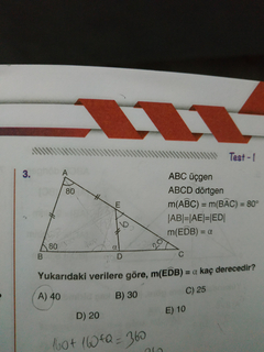 Çözemediğim Geometri Sorusu