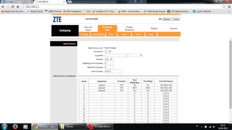 IP Kamera MODEM Port Açma Hakkında ve AYAR YARDIMI Lütfen