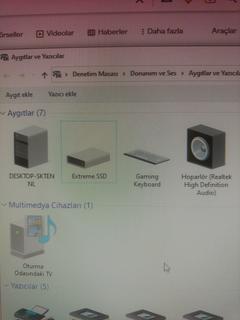 Ssd aygit olarak goruyor...