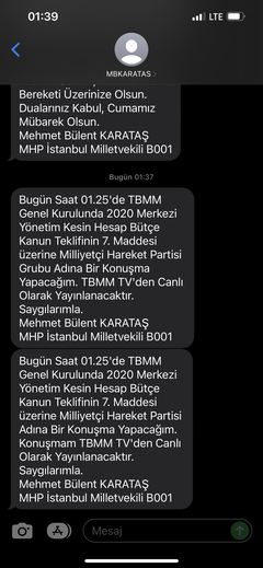 Milletvekili SMS&#8217;leri bıktırdı. Acil yardım!