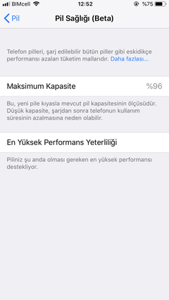 Pil Sağlığımızı paylaşıyoruz (iOS 11.3)