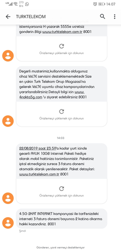 FATURASIZDAN FATURALIYA-TT-10 GB-1000 DK-1000 SMS=29 TL