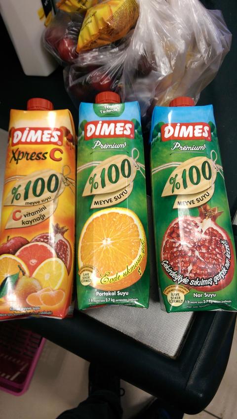 Dimes %100 1 Lt meyve suyu 1 lira