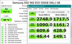 Samsung 970 EVO NVMe SSD inceleme | 3500 MB/sn okuma 2500 MB/sn yazma hızı