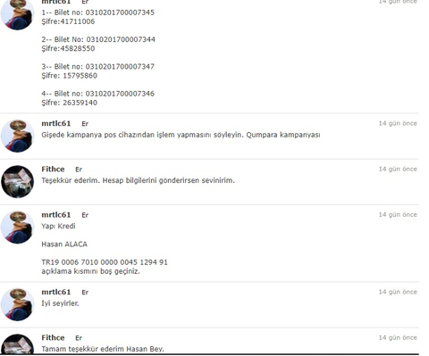 Fithce Paramı Vermedi Dolandırıcıdır