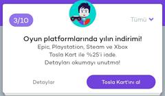 Tosla - Steam, Epic Games, PlayStation, Xbox, App Store, Google Play, Microsoft Store %25 İade!