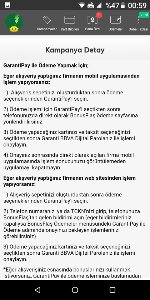 Garanti Bankasi Seçili e/Ticaret Sitelerinden Alışverişe 200 TL ye Varan Bonus!