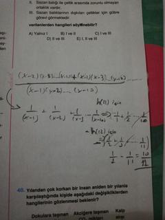 bir türev bir integral