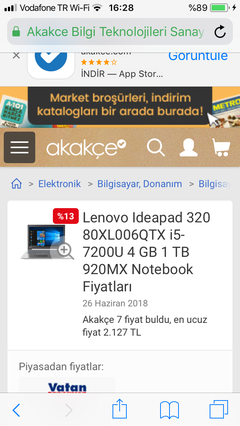 2000-2500 tl arası notebook önerilerinizi beklerim