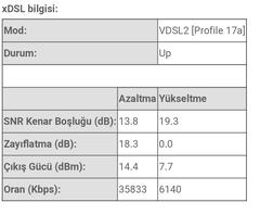 netspeed sonrası snr