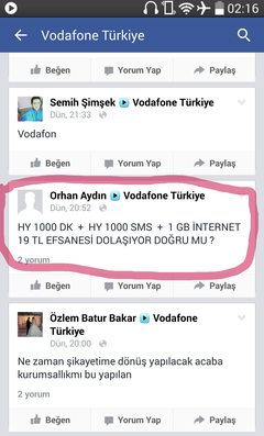  1000dk+1000sms+1gb = 20 TL (Vodafone ici oldu)