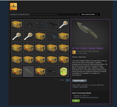  CS:GO l Gut Knife Safari Mesh l Well-Worn