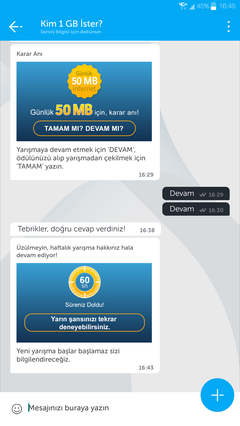 Turkcell Kim 1 GB İster?