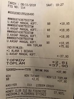 Migrosta dond ızgara köfte 1kg 18.90tl