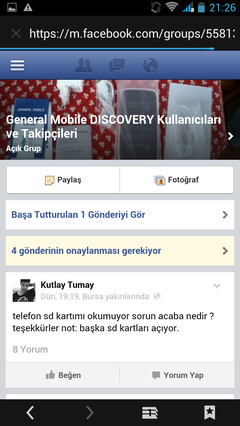  *** GENERAL MOBILE DISCOVERY - SIK SORULAN SORULAR - TEKNİK REHBER - KULLANICI KULUBÜ ***