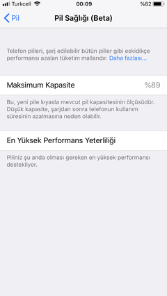 Pil Sağlığımızı paylaşıyoruz (iOS 11.3)