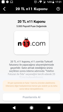 Turkcell Mobil Ödeme ile Paycell 5000 Puan Bugüne özel