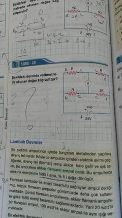 Elektrikciler Su soruyu cozebilir misiniz bir bakin bakalim